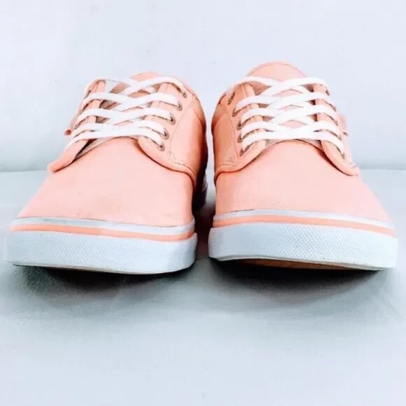 Vans Off the Wall Women Canvas Sneakers (TC9R) Classic C&L Era 59 in Peach Sz 8 - Picture 2 of 12